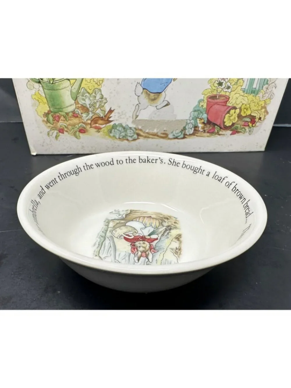 WEDGWOOD PETER RABBIT 3 PC NURSERY SET w/Box Plate Oatmeal Mug Beatrix Potter